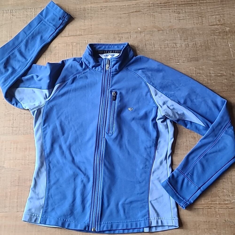 Pearl Izumi Cycling Soft Shell Jacket Full Zip Blue‎ Women's Size Medium